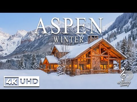 Aspen 4K ❄️ Winter Charm of Colorado, Fairytale Villages & Snowy Landscapes