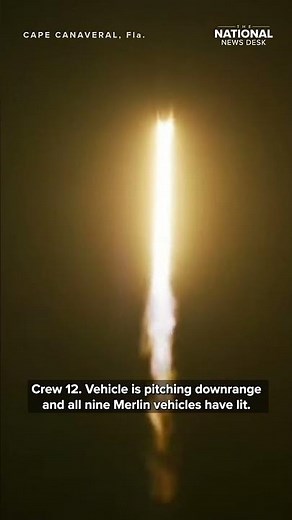 NASA's SPACEX 4 man crew launches to International Space Station