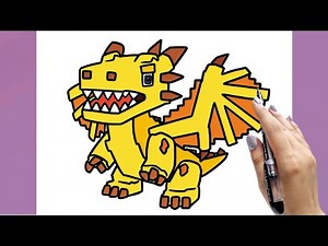 How to draw the Baby Dragon Cannelloni from Steal a Brainrot (Roblox) - Step by Step