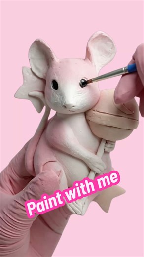 Paint with me ✨🐁#surrealart #sculpture #popsurrealism #oddlysatisfying #visualart