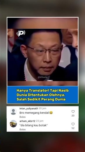 Hanya Translator! Tapi Nasib Dunia Ditentukan Olehnya😂😂