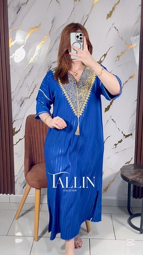 3.6K views · 714 reactions | Robe Nilya ⚜️2900• Taille Standard • Tissue crêpe  qualité • 13 Couleurs livraison disponible 58 Wilaya✅#robe #ramadan #algerienne #eid #جبة #عروس #مهيبة #قفطان #tendance #رمضان #سهرة #تشكيلة #eidoutfit #eidcollection | Tallin Collection Dz | Facebook