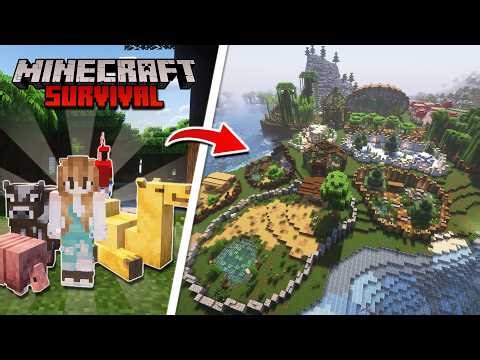 Aku Membangun Kebun Binatang Di Minecraft Survival