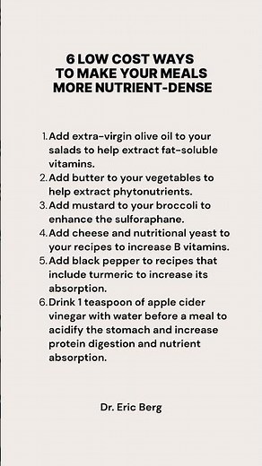 6 low-cost, nutrient-dense meals 💪🍽️