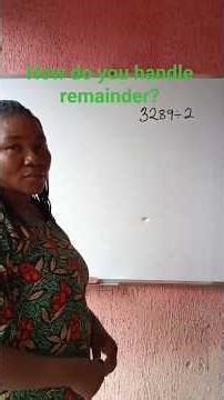 How to divide 4-digit numbers by 1-digit numbers with reminder #basicmath #shortfeeds