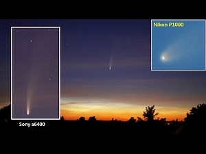Beautiful Comet C/2020 F3 NEOWISE. It was a year ago. Timelapses & photos. Sony a6400 / Nikon P1000