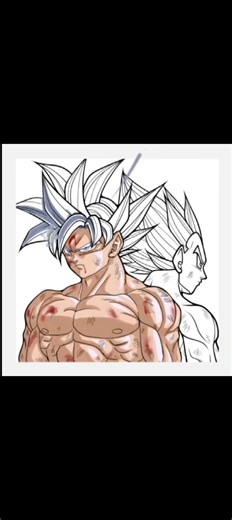 Goku vs Vegeta Colour Drawing 🧑‍🎨 #drawing #art #goku #vegeta #dragonball #trending #shorts #viral