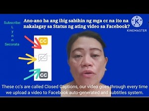 (#145) -- Tutorial 2023 - What are the cc's (closed caption) means in video status on Facebook.