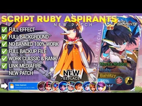 LScript Skin Ruby Aspirants - Mecha Maiden No Password | Full Effect Voice | Patch Terbaru