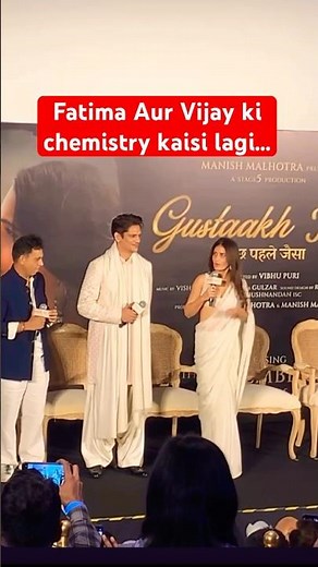 Vijay Varma Fatima Sana Shaikh Chemistry Gustaakh Ishq Movie - Gustaakh Ishq Trailer Manish Malhotra