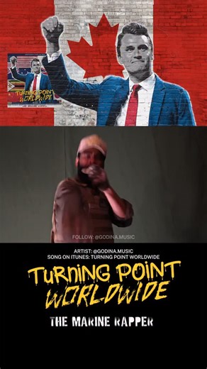 What a Canadian Christian rapper thinks about Charlie Kirk : @godina.music Billboard charting Christian song TURNING POINT is going worldwide for the remix! Stream the song on Spotify now. Features: @godina.music @kvesselmusic @madigansmusic @tenshi156 @tiffany.paige.stepp @zzimfamilia @kingbulletheadrodofironkingdom @realgeorgejones @charliecarbone_ #charliekirk #turningpoint #tpusa #SuperBowl #themarinerapper | The Marine Rapper