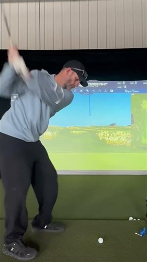 Royal Troon on simulator ace hunt came unbelievably close twice!#golf #simulatorgolf #holeinone