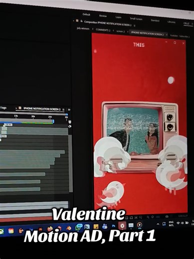 Valentine's Day Motion Graphics Advertisement
