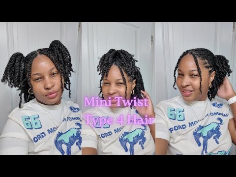 Easy Mini Twists Tutorial for Type 4 Natural Hair | Long‑Lasting Protective Style