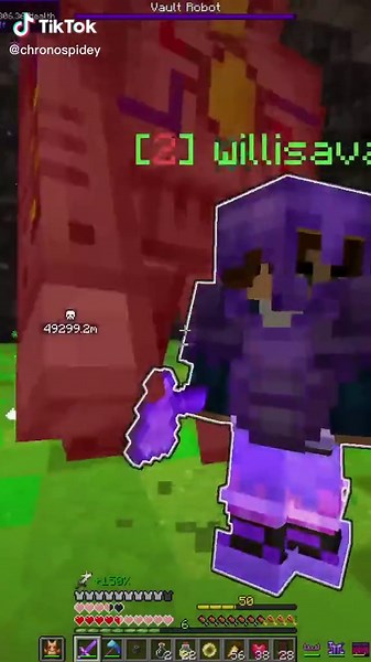 Vault Robot almost unalives me #minecraft #vaulthunters #twitch #twitchstreamer #twitchclips #moddedminecraft