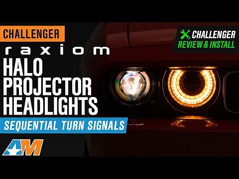 2008-2014 Challenger Raxiom Halo Projector Headlights with Sequential Turn Signals Review & Install