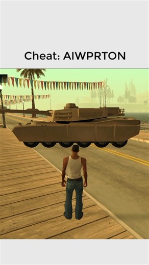 Tank cheat code for GTA San Andreas #gtasanandreas #gtacheats #gtacommunity #gtanostalgic