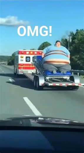 Ambulance Hitch Breaks — And the Giant Stretcher Takes Off!