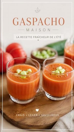 ☀️ Too hot to cook? Make this gazpacho! 🍅