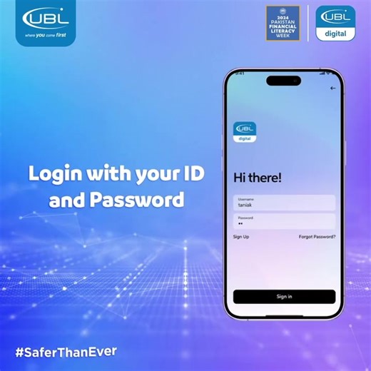 UBL Digital App is now #SaferThanEver! Here are the simple steps for how existing UBL Digital App users can log in to a new device. Financial literacy is vital for making informed financial decisions, ensuring economic stability and personal prosperity. Stay aware, stay updated! #UBL #SaferThanEver #StateBank #FinancialLiteracy #EmpowerYourself #MoneyMatters #Webinar #BestDigitalBank2022 #BestInDigitalInnovation #PFLW #PakFinancialLiteracyWeek 𝑵𝒐𝒕𝒆: 𝑫𝒐 𝒏𝒐𝒕 𝒔𝒉𝒂𝒓𝒆 𝒚𝒐𝒖𝒓 𝑼𝒔𝒆𝒓𝒏