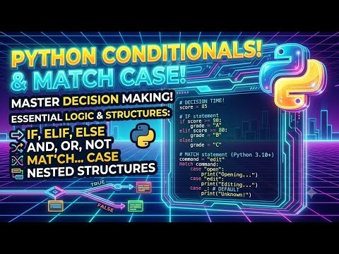 Python conditionals and match case statements
