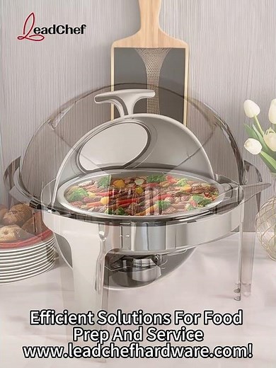 Roll Top Chafing Dish Buffet Set - Premium Catering Solution