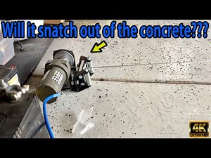 I Mounted A Cheap Winch On My Garage Floor To Help Me Pull Non-Running Vehicles Inside!