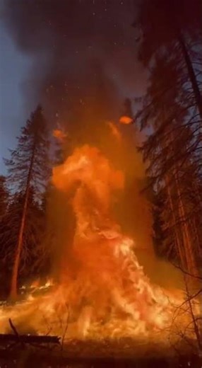 Giant Fire Tornado Caught on Camera