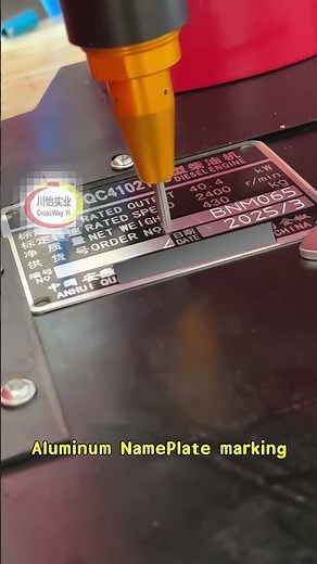 Metal Aluminum NamePlate Marking Machine