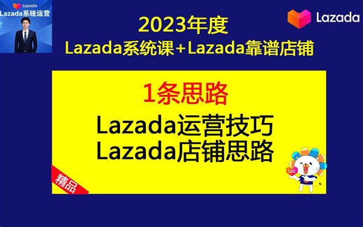 lazada运营经验分享：Lazada跨境电商店铺运营技巧和思路(lazada基础运营课)_哔哩哔哩_bilibili