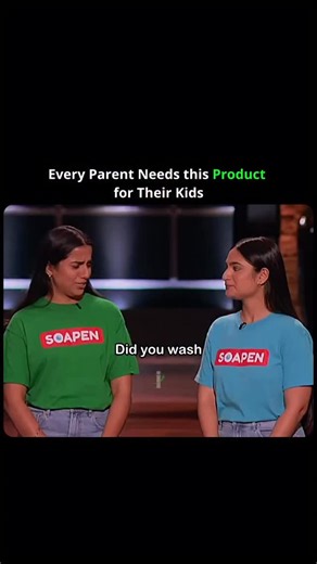 Instaprenurs on Instagram: "Sometimes the smartest ideas are the simplest ones. In this Shark Tank moment, an entrepreneurial duo shocks the sharks with a product that feels obvious once you see it. They created a colorful soap that works like a pen, letting kids draw on their skin before washing it away. What looks like playtime instantly turns into better hygiene, making hand washing fun instead of a chore. This is a perfect example of how real businesses win by solving real problems. Parents