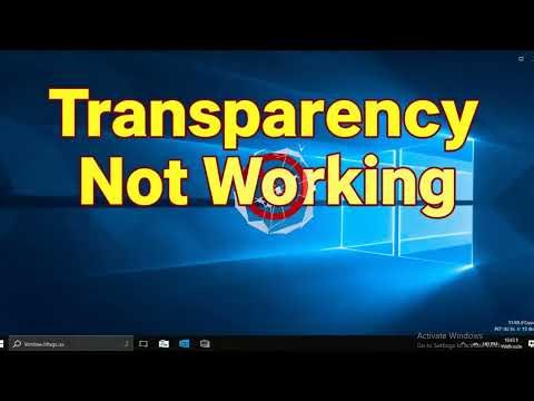 How to fix transparency effects not working on Windows 11