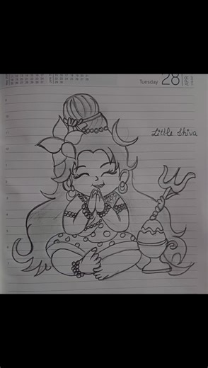 Artwork of cute balshivaji💕✨#shiv #shorts #youtubeshorts #ytshorts #viral #trending #like #subscribe