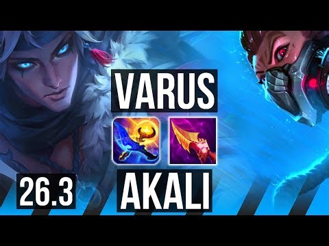 VARUS vs AKALI (MID) | EUNE Master | 26.3