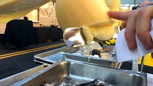 725K views · 1.7K reactions | These LA chefs scrape melted cheese while it hangs upside down. | Insider | Facebook