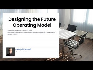 Stakeholder Workshop Operating Model Redesign