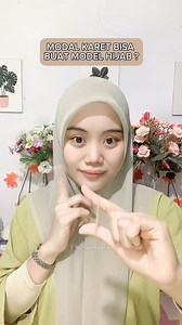 1.4K views · 8.2K reactions | Modal karet aja bisa buat model hijab cantik kayak gini || #tutorial #tutorialhijab #tutorialhijabsimple #tutorialhijabsegiempat | Nurul Muafika | Facebook