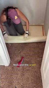 How to remove carpet and baseboards and save a few hundred in demo! #diy
