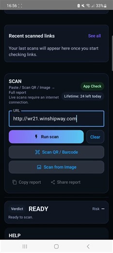 This app can detect SCAM links in seconds #scam #phishing #cybersecurity #hack #security #tech #ai