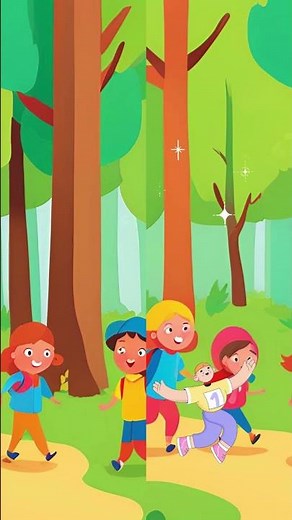 🌲🎶 ¡Juguemos en el bosque mientras el lobo no está! 🐺👀 #cancióninfantil #cancióninfantil #infantil