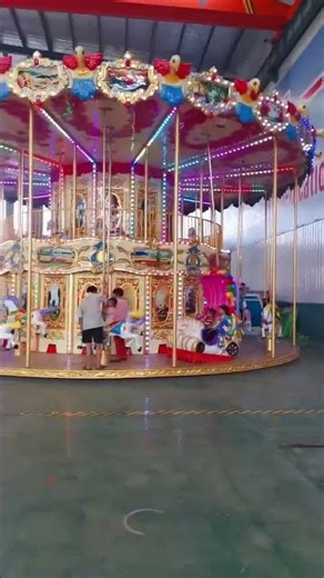 Double Decker Carousel Operation Video | LIMEIQI Rides