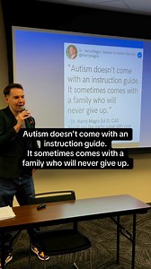 151K views · 2.7K reactions | Autism doesn’t come with an instruction guide. It sometimes comes with a family who will never give up. #autism #autistic #autismawareness #fyp #autismacceptance | Dr. Kerry Magro's Autism Journey | Facebook