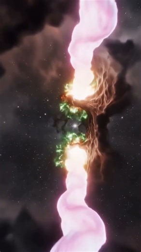 Supersonic Fire: The Violent Birth of a Star (Herbig-Haro Objects) #universe #space #shorts