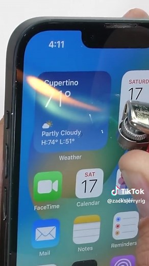 iPhone 14 Burn Test?! 🔥 #iphone14 #jerryrigeverything #iphonerepair | iPhone 14