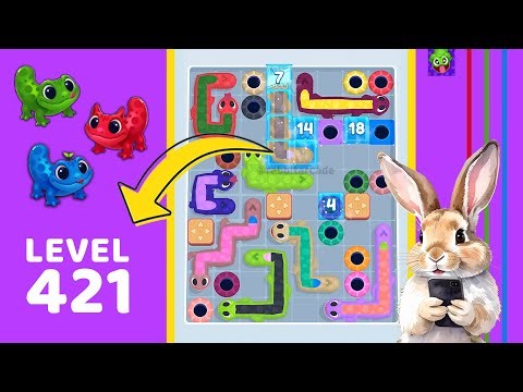 Gecko Out Level 421 Solution Walkthrough