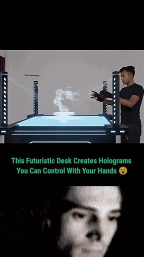 The Future Desk That Turns Hand Gestures Into Living Holograms 🤯 #shorts