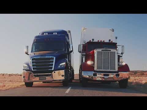 2021 Freightliner Cascadia v 1982 Freightliner FLC 120 | 40 years of Freightliner