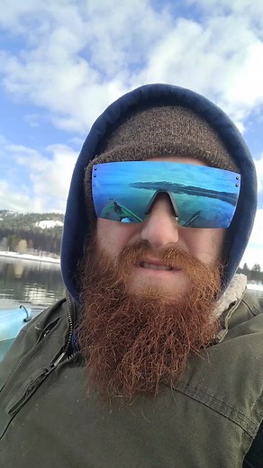 Kayaking Adventure in a Snowy Landscape