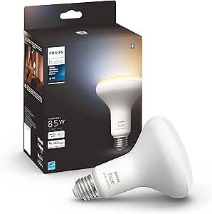 Philips Hue White Ambiance BR30 LED Smart Bulbs (Bluetooth Compatible), Compatible with Alexa, Google Assistant, and Apple HomeKit, 1-Pack