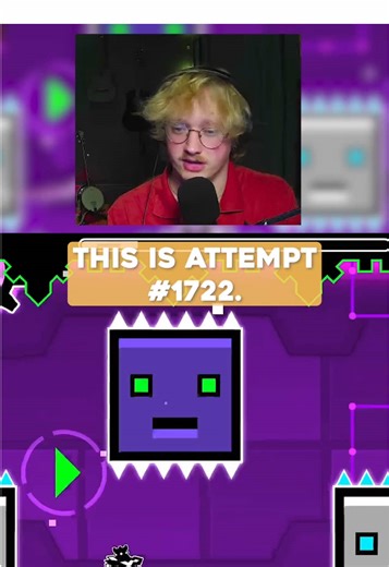 The story of my grind with the hardest level in Geometry Dash. 😤 #geometrydash #gaming